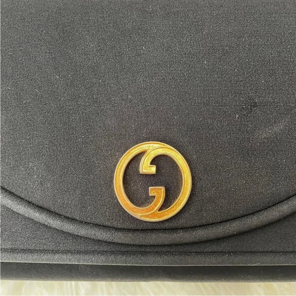 Gucci Black Clutch with Gold Chain Accent - Picture 5 of 13